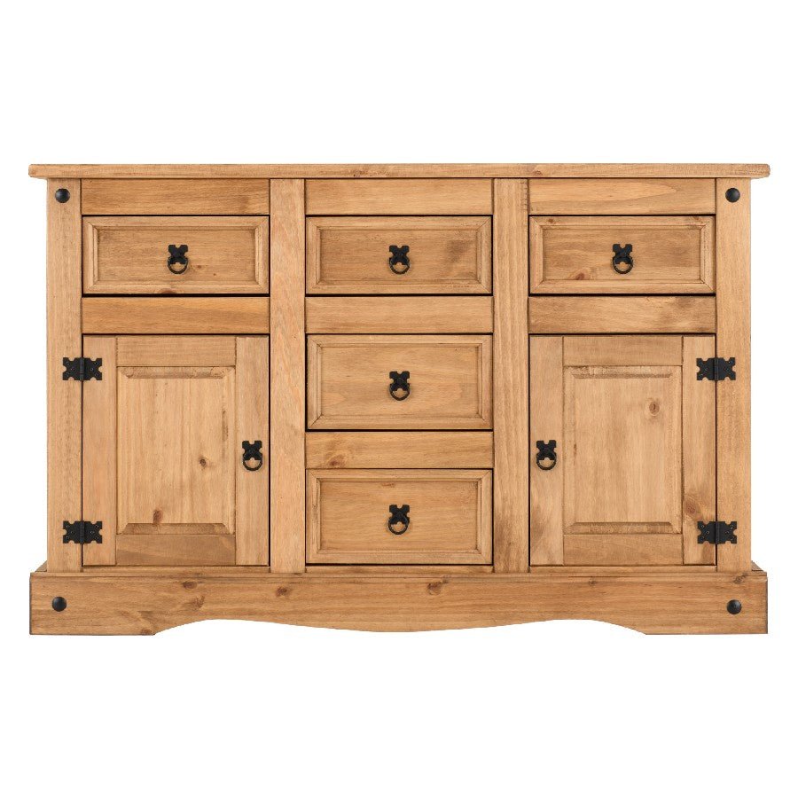Corona 3 Door 3 Drawer Sideboard - Seconique