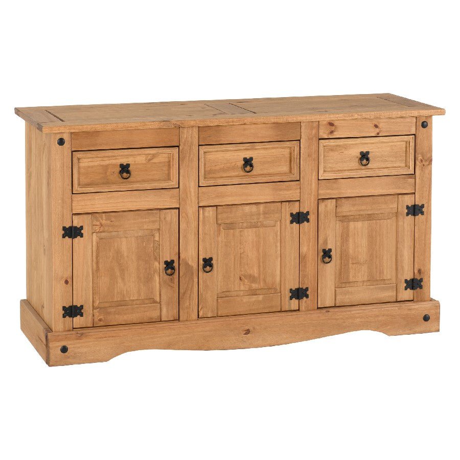 Corona 3 Door 3 Drawer Sideboard - Seconique