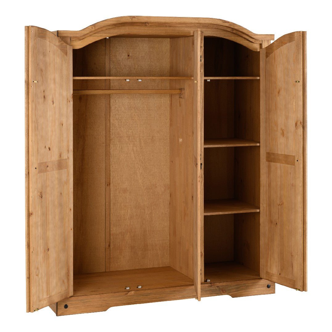 Corona 3 Door Wardrobe - Seconique