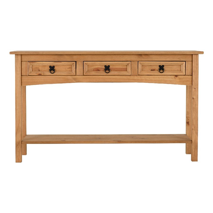 Corona 3 Drawer Console Table - Seconique