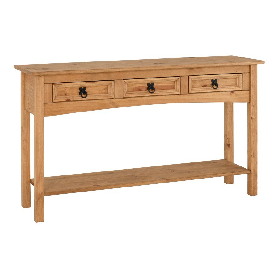 Corona 3 Drawer Console Table - Seconique