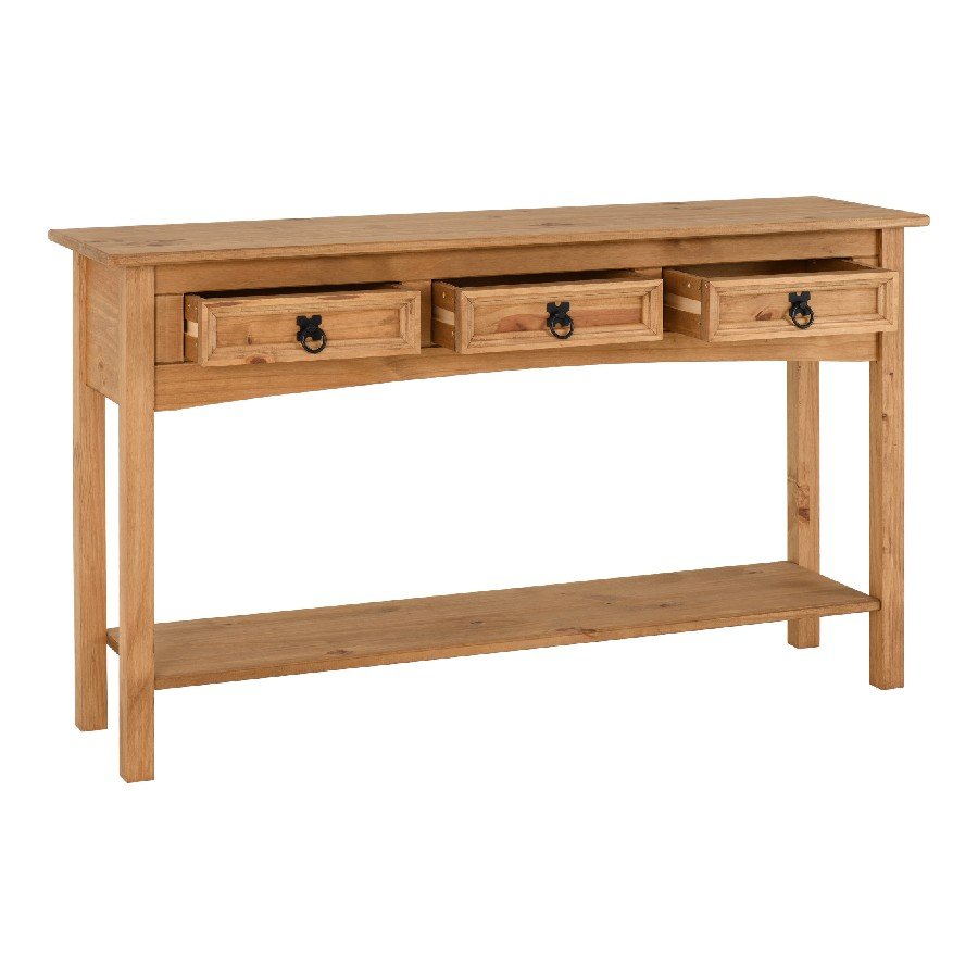 Corona 3 Drawer Console Table - Seconique