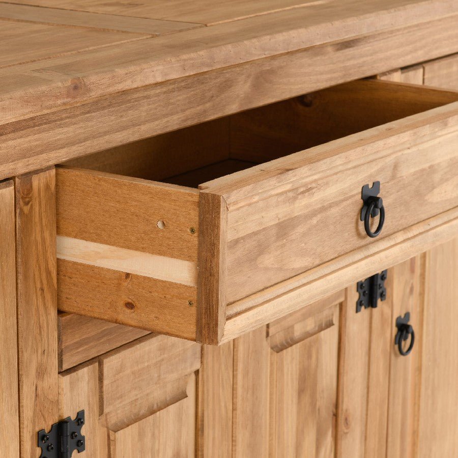 Corona 4 Door 1 Drawer Sideboard - Seconique