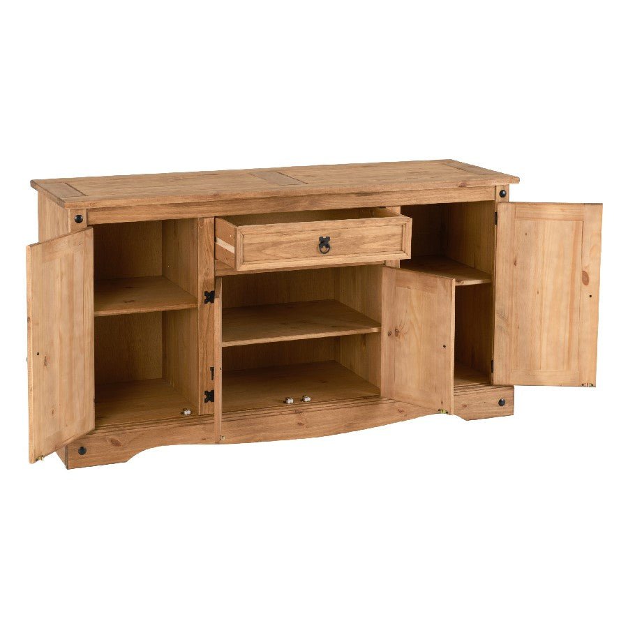 Corona 4 Door 1 Drawer Sideboard - Seconique