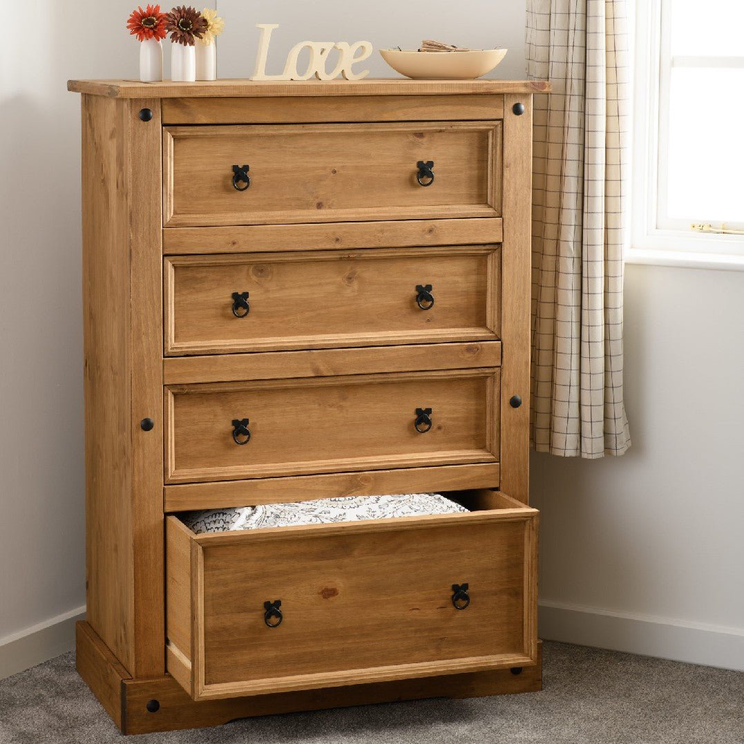 Corona 4 Drawer Chest - Seconique