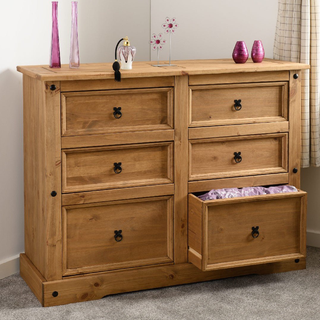 Corona 6 Drawer Chest - Seconique
