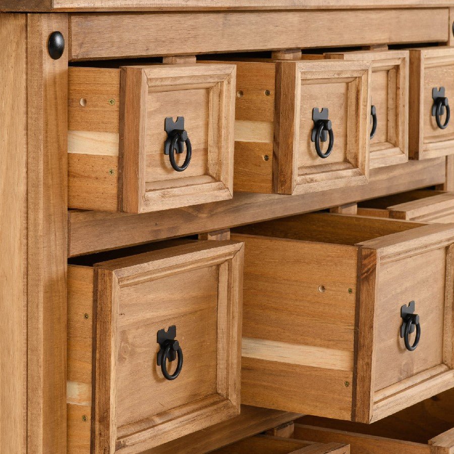 Corona 9 Drawer Merchants Chest - Seconique