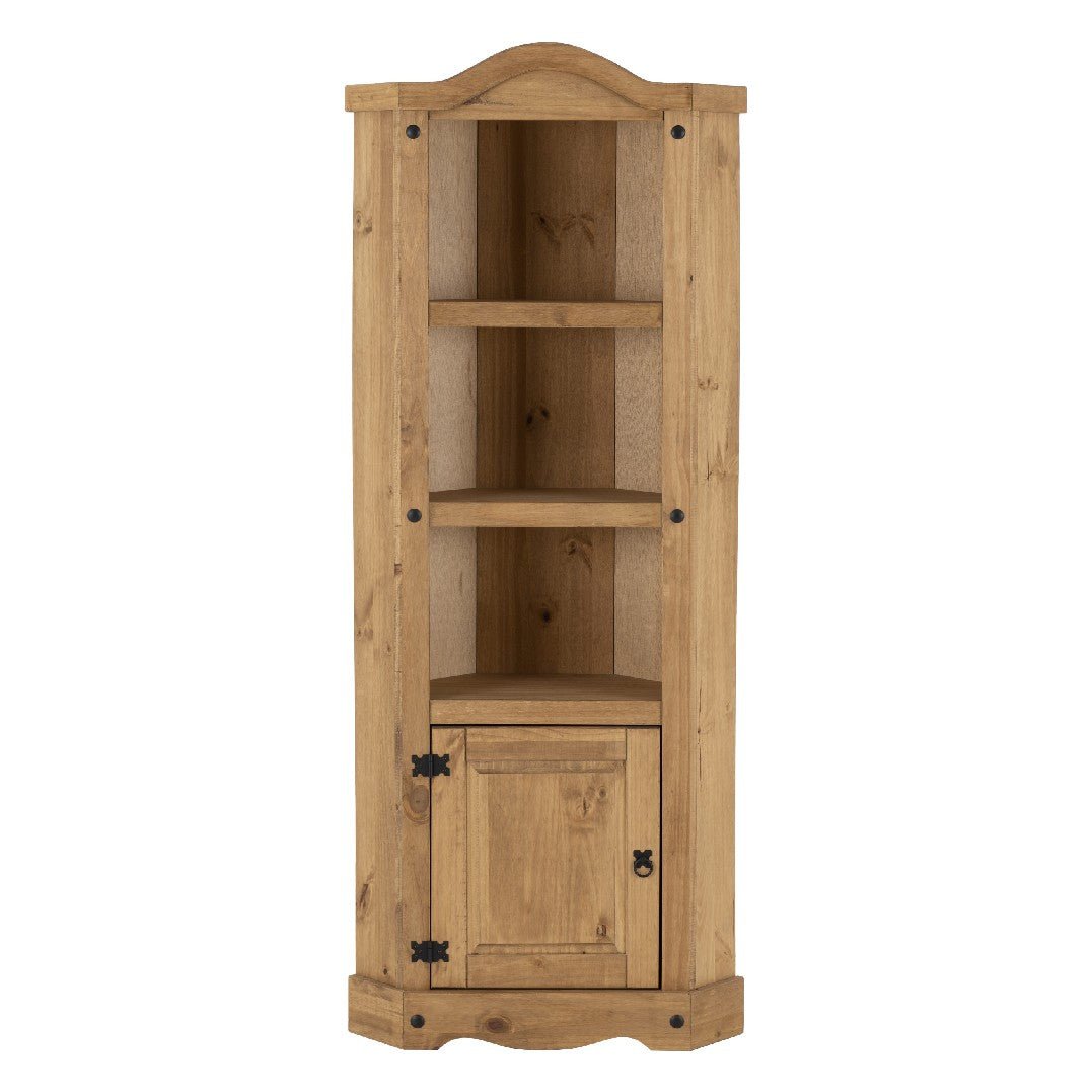 Corona Corner Shelving Display Unit Bookcase - Seconique