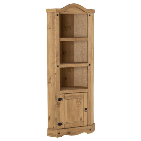 Corona Corner Shelving Display Unit Bookcase - Seconique