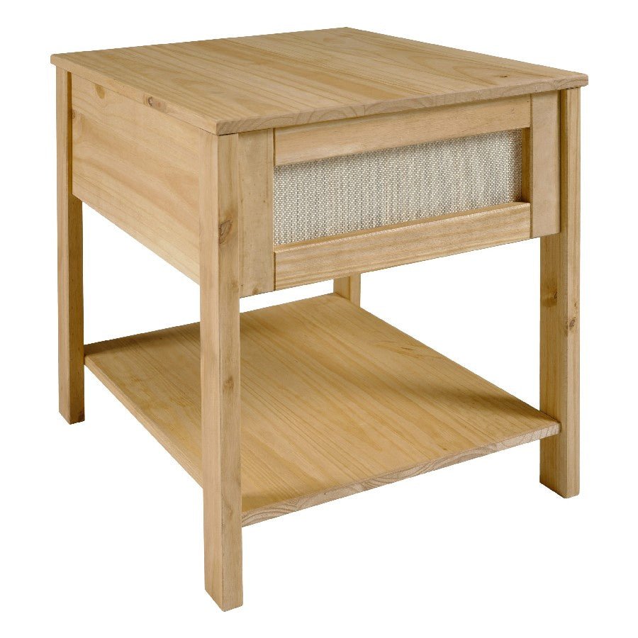 Corona Rattan Side Table - Seconique