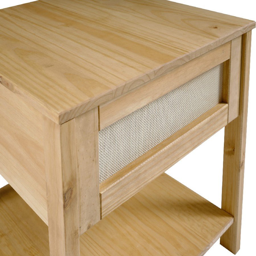 Corona Rattan Side Table - Seconique