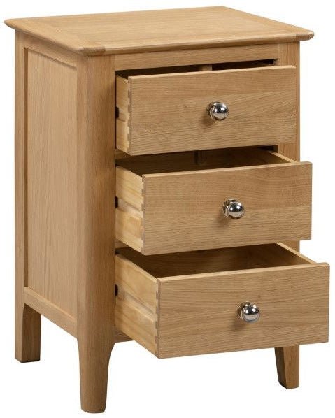 Cotswold 3 Drawer Bedside - Julian Bowen