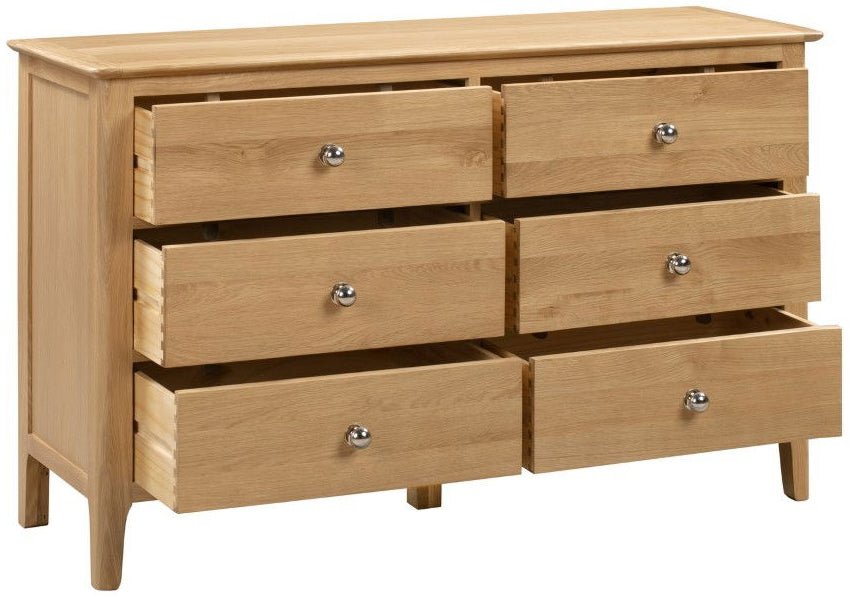Cotswold 6 Drawer Wide Chest - Julian Bowen