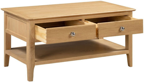Cotswold Coffee Table With 2 Drawers - Julian Bowen