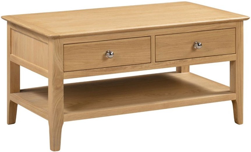 Cotswold Coffee Table With 2 Drawers - Julian Bowen