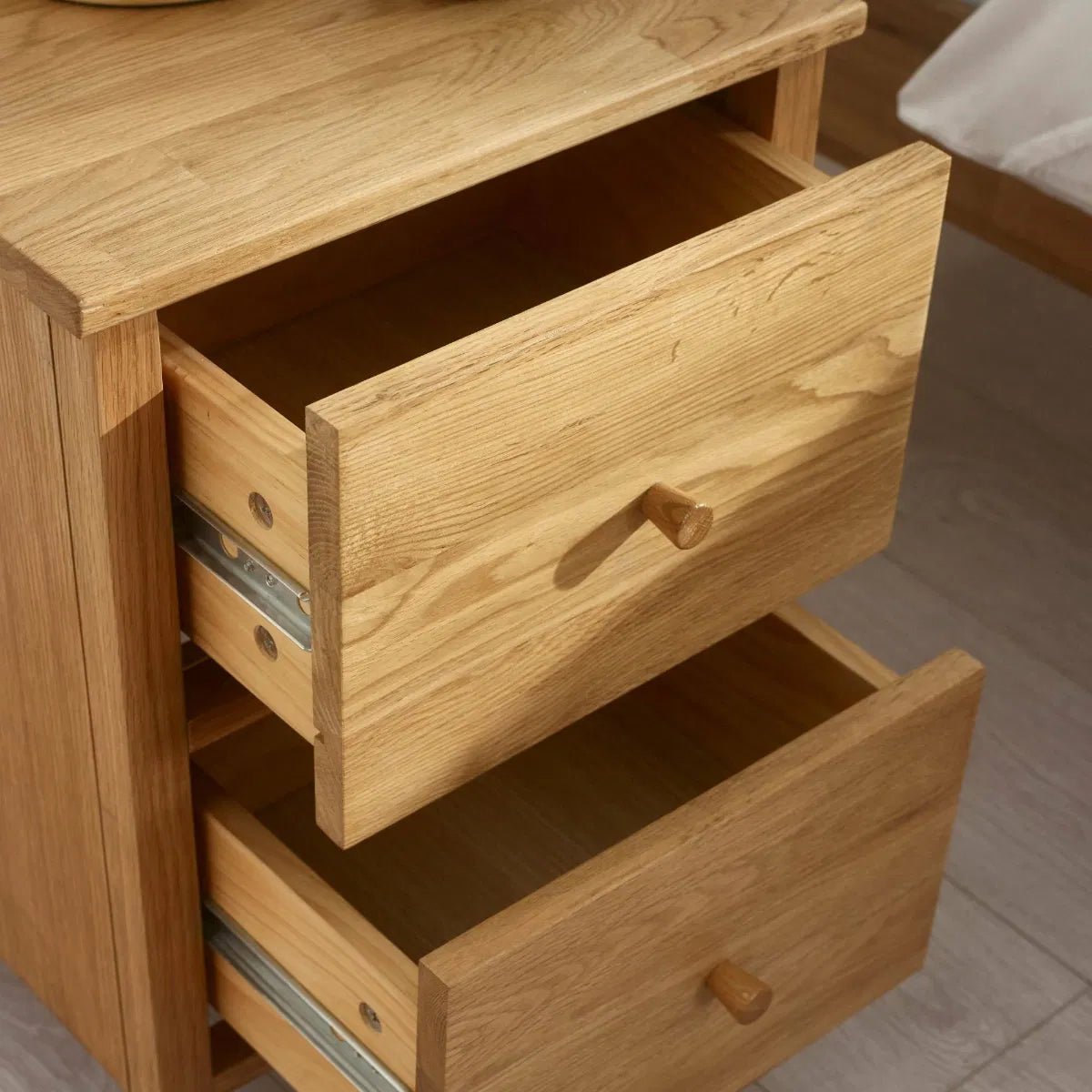 Coxmoor 2 Drawer Bedside Table - Julian Bowen