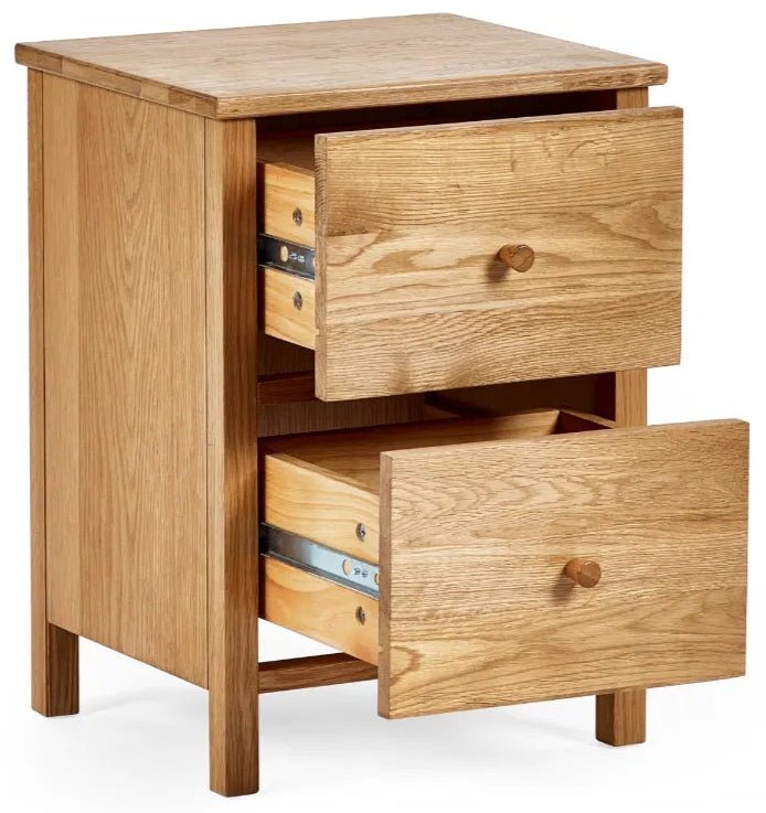 Coxmoor 2 Drawer Bedside Table - Julian Bowen