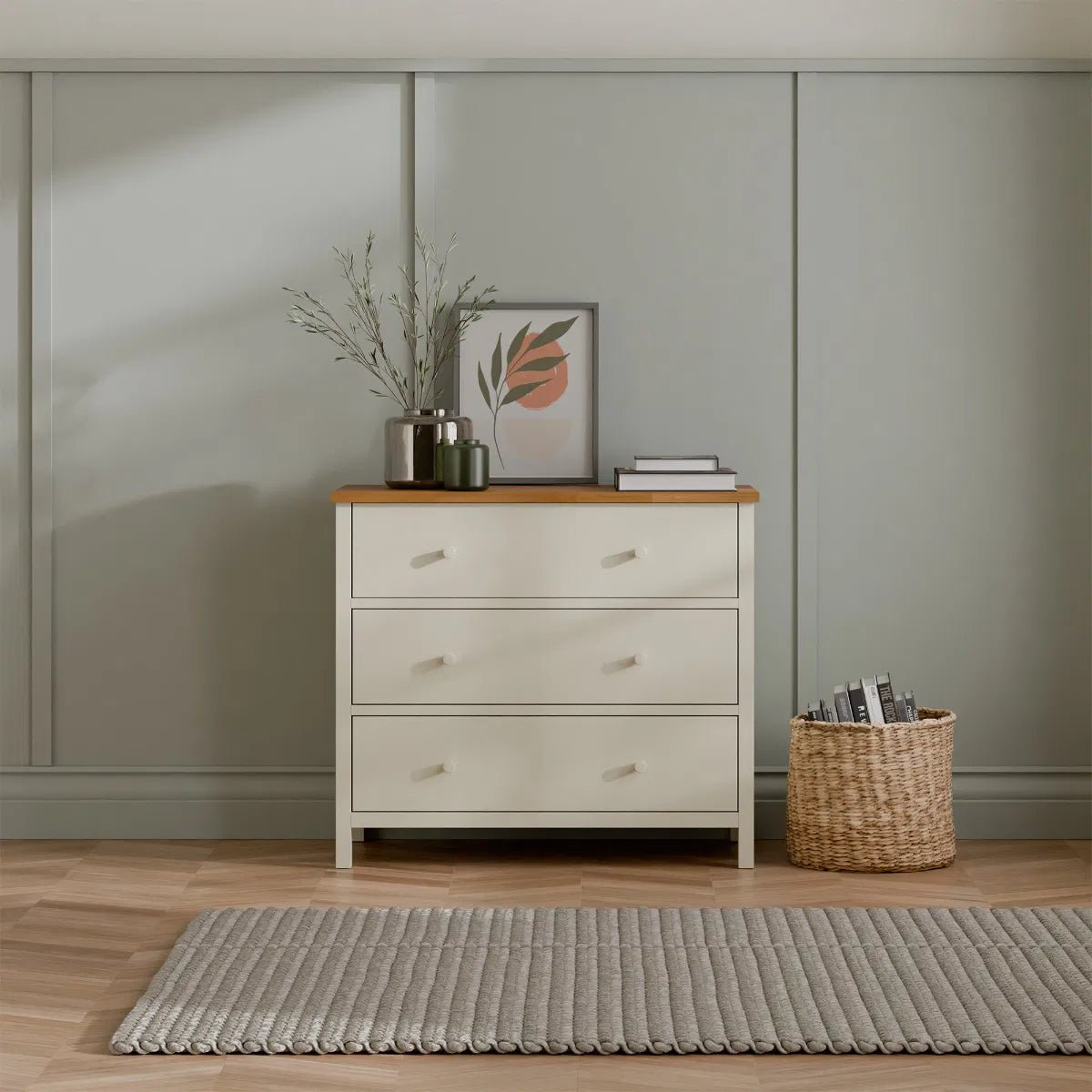 Coxmoor 3 Drawer Wide Chest - Julian Bowen