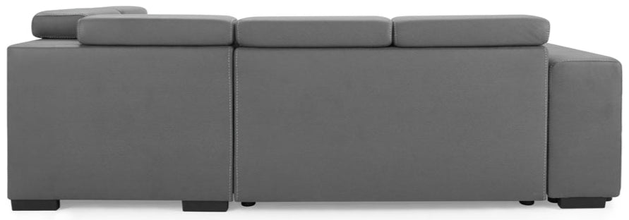 Crimson Air Leather Right Hand Corner Sofa with Storage - TGC