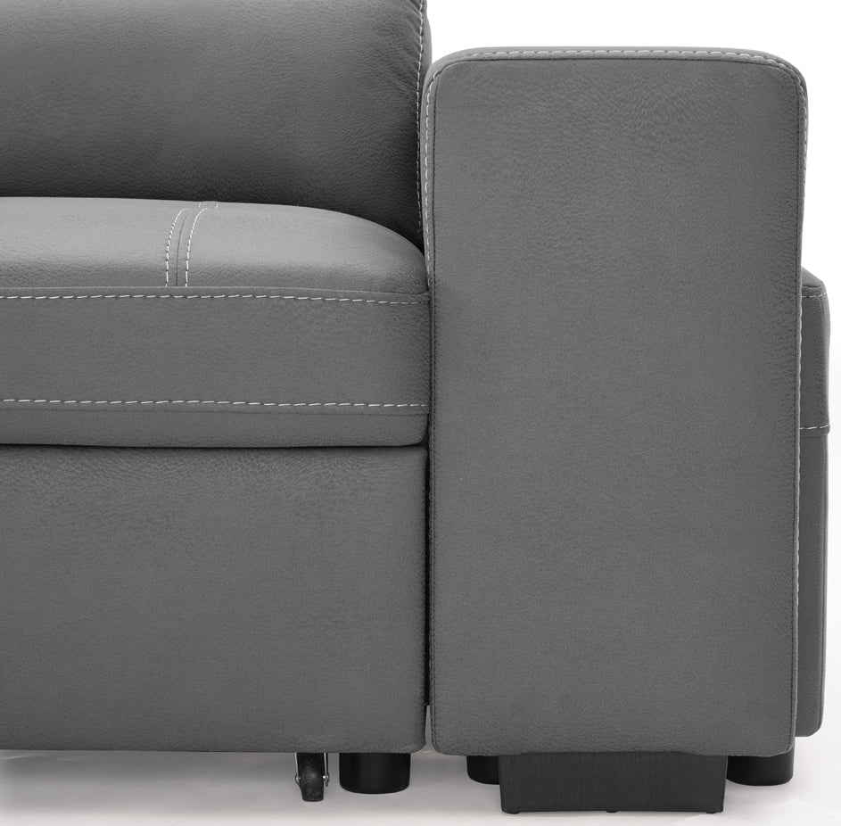 Crimson Air Leather Right Hand Corner Sofa with Storage - TGC