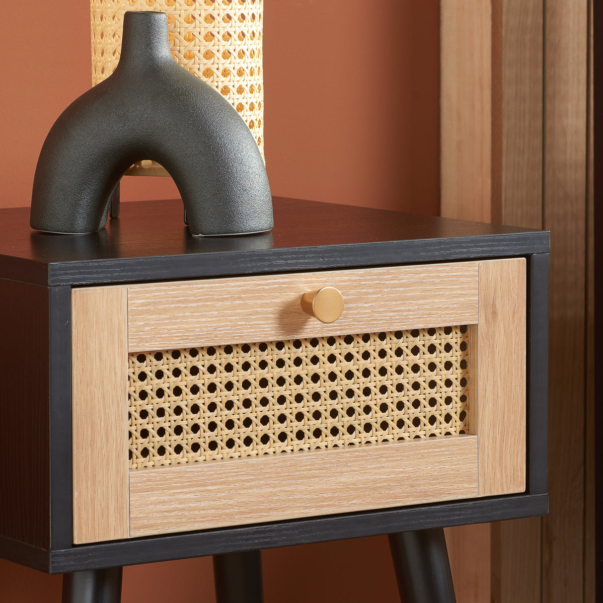 Croxley 1 Drawer Bedside Table - Birlea