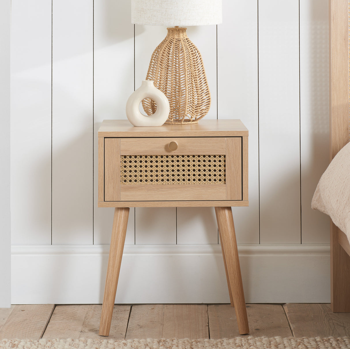 Croxley 1 Drawer Bedside Table - Birlea