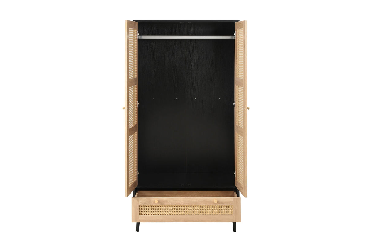 Croxley 2 Door 1 Drawer Wardrobe - Birlea