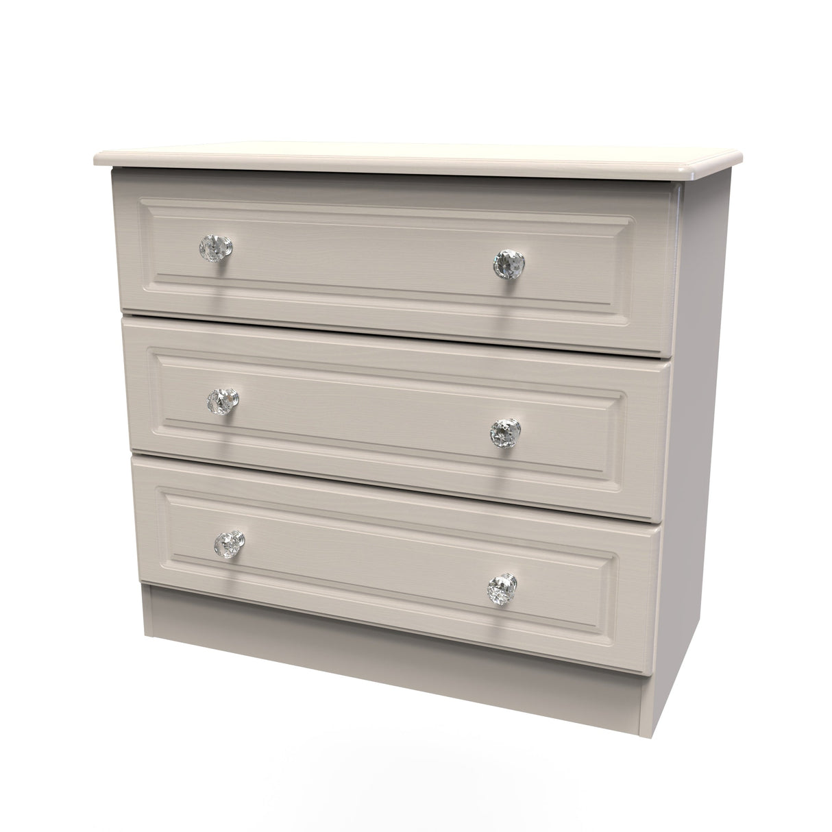 Crystal Ash 3 Drawer Chest - Welcome Furniture