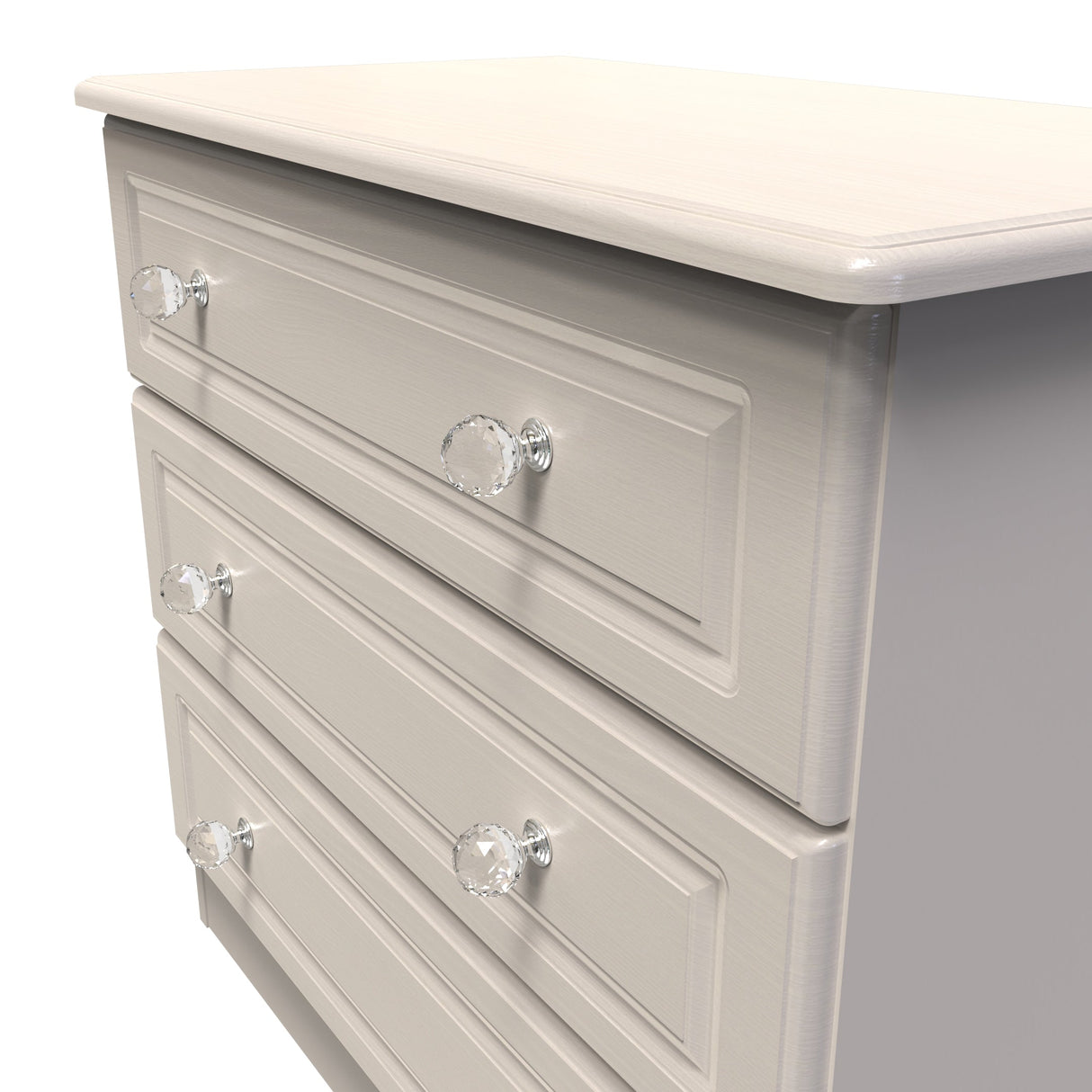 Crystal Ash 3 Drawer Chest - Welcome Furniture