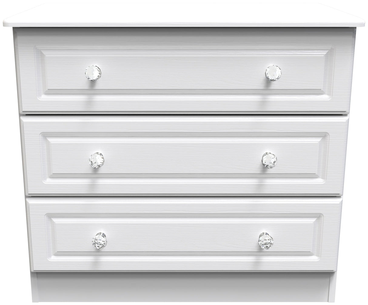 Crystal Ash 3 Drawer Chest - Welcome Furniture