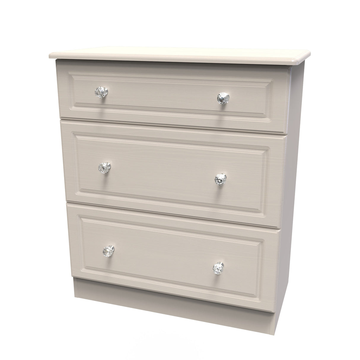 Crystal Ash 3 Drawer Deep Chest - Welcome Furniture