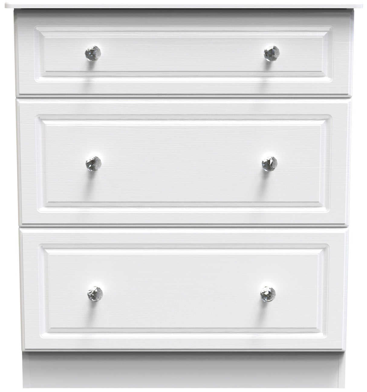 Crystal Ash 3 Drawer Deep Chest - Welcome Furniture