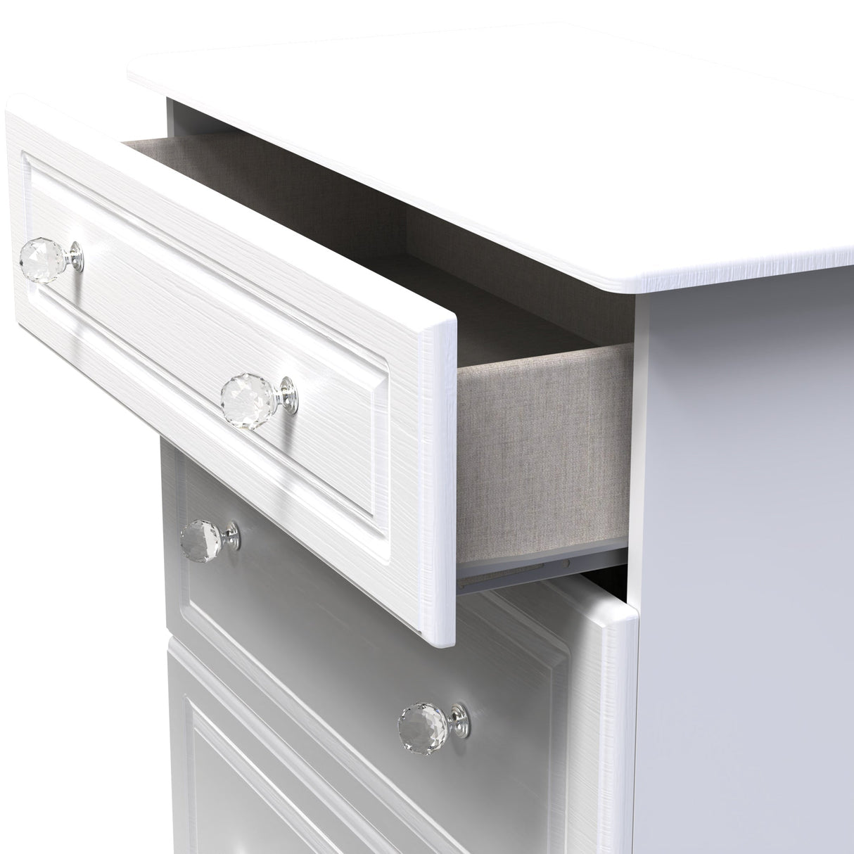 Crystal Ash 3 Drawer Deep Chest - Welcome Furniture