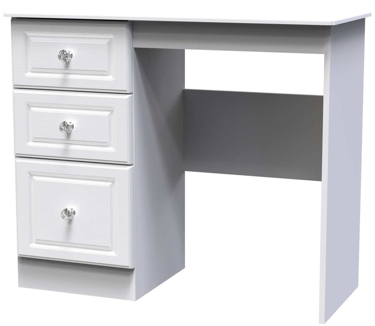 Crystal Ash 3 Drawer Vanity Table - Welcome Furniture
