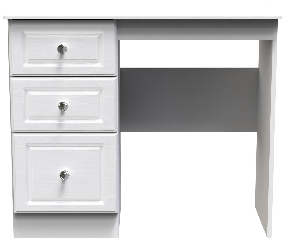 Crystal Ash 3 Drawer Vanity Table - Welcome Furniture