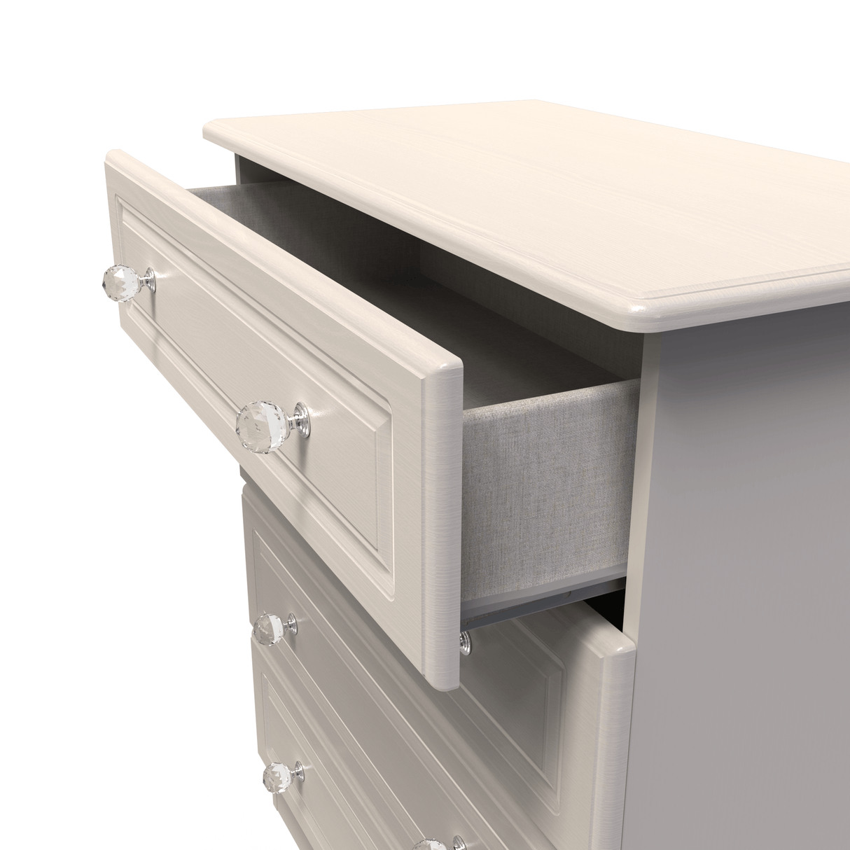 Crystal Ash 4 Drawer Chest - Welcome Furniture