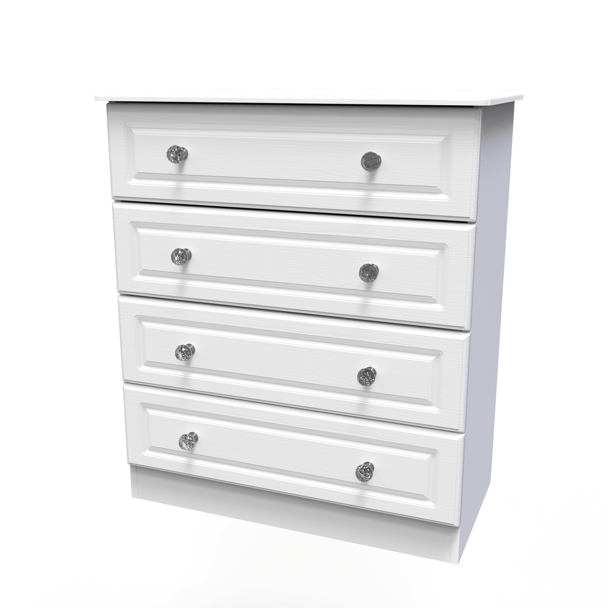 Crystal Ash 4 Drawer Chest - Welcome Furniture