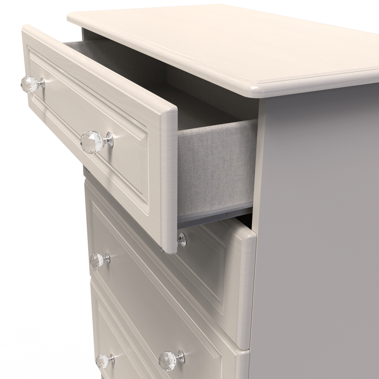 Crystal Ash 4 Drawer Deep Chest - Welcome Furniture