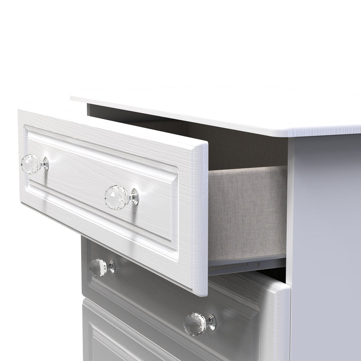 Crystal Ash 4 Drawer Deep Chest - Welcome Furniture