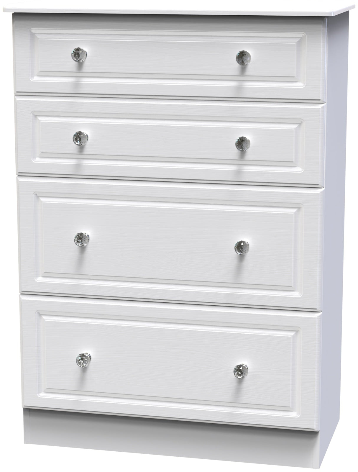 Crystal Ash 4 Drawer Deep Chest - Welcome Furniture
