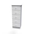 Crystal Ash 5 Drawer Tallboy - Welcome Furniture