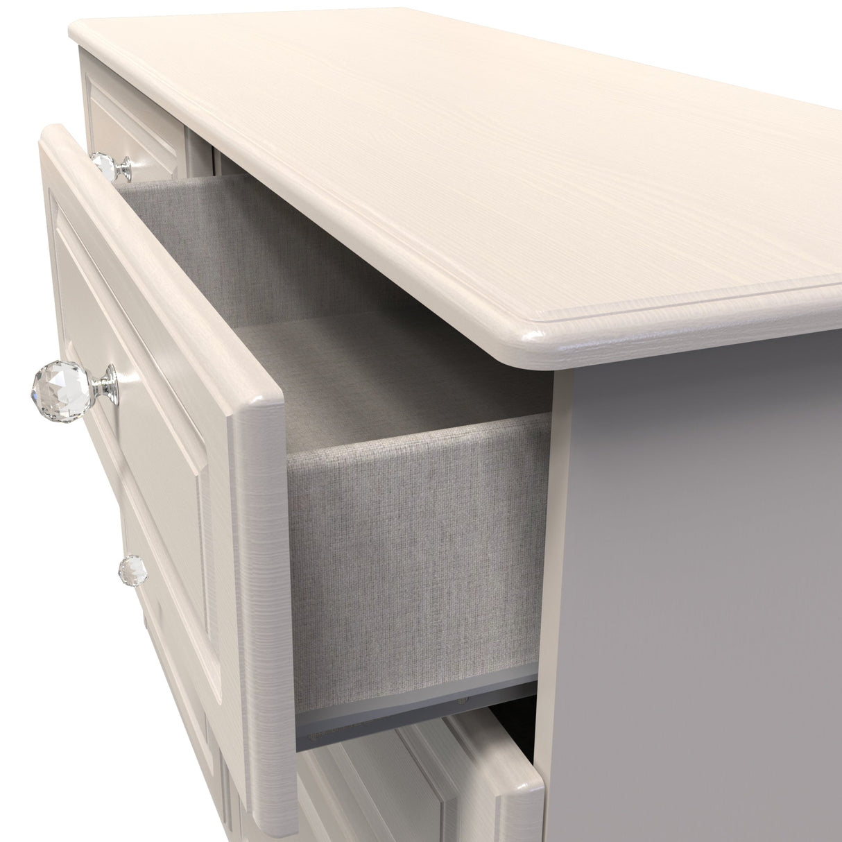 Crystal Ash 6 Drawer Midi Chest - Welcome Furniture