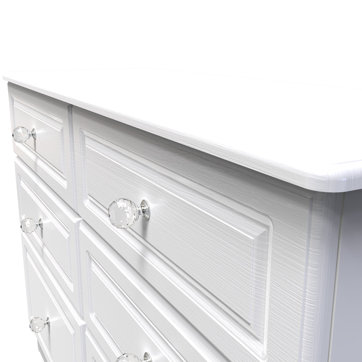 Crystal Ash 6 Drawer Midi Chest - Welcome Furniture