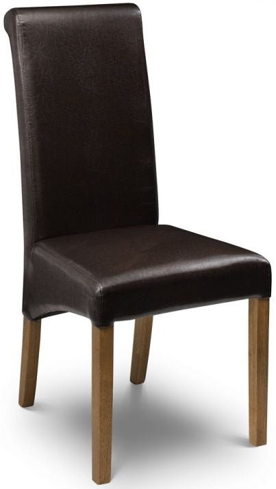 Cuba Faux Leather Dining Chair - Julian Bowen