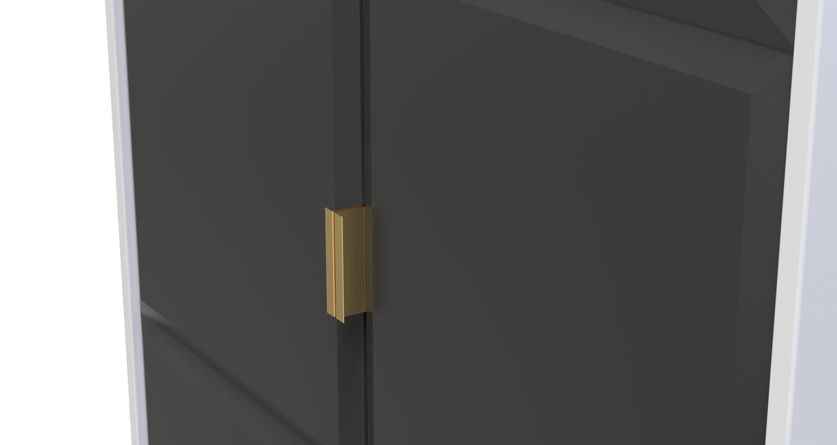 Cube 2 Door 2 Drawer Wardrobe - Welcome Furniture