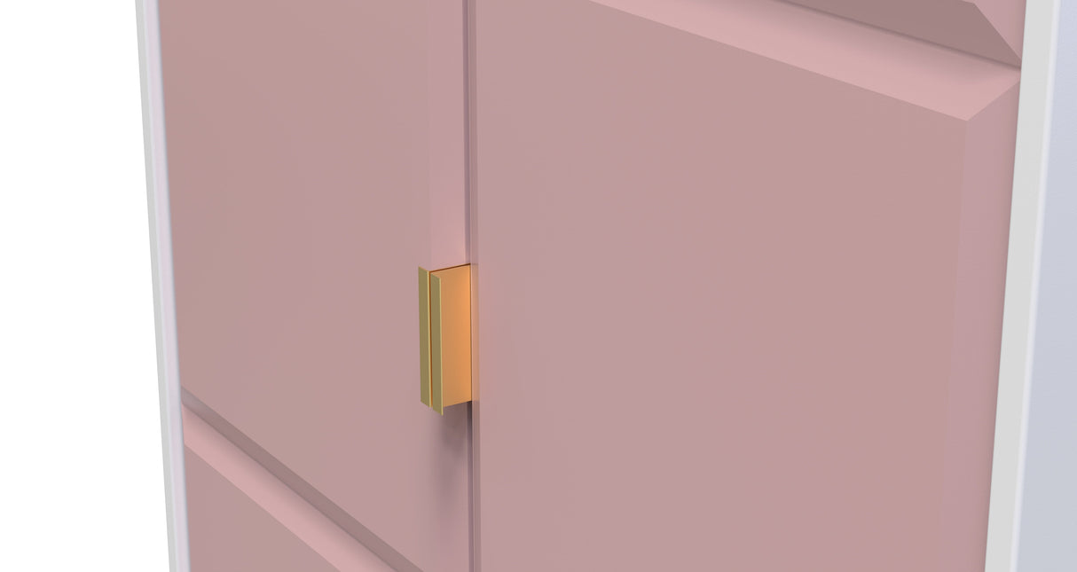 Cube 2 Door 2 Drawer Wardrobe - Welcome Furniture