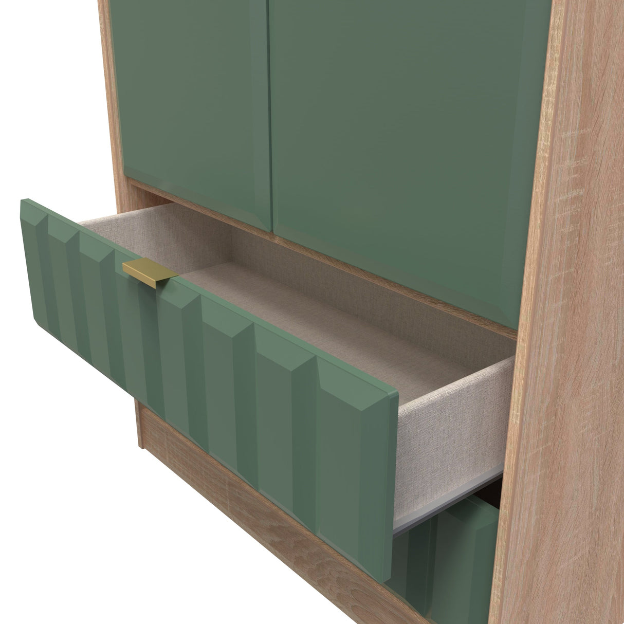 Cube 2 Door 2 Drawer Wardrobe - Welcome Furniture