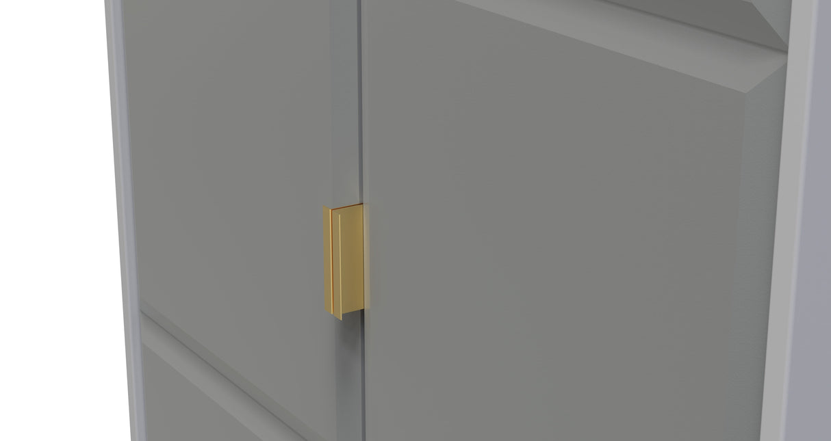 Cube 2 Door 2 Drawer Wardrobe - Welcome Furniture