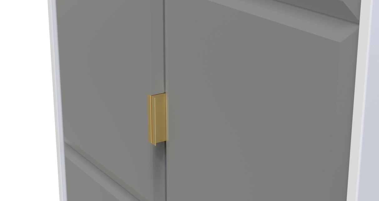 Cube 2 Door 2 Drawer Wardrobe - Welcome Furniture