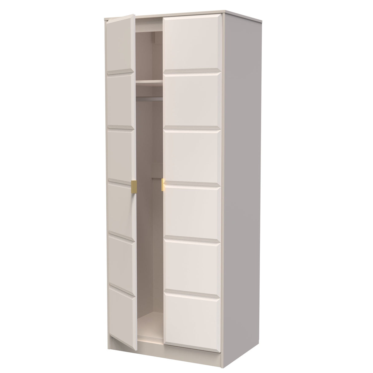 Cube 2 Door Wardrobe - Welcome Furniture